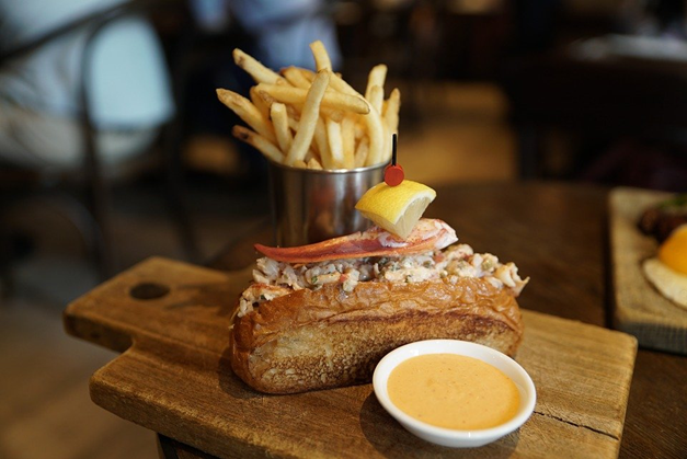 A classic lobster roll